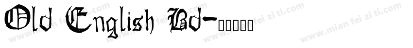 Old English Bd字体转换